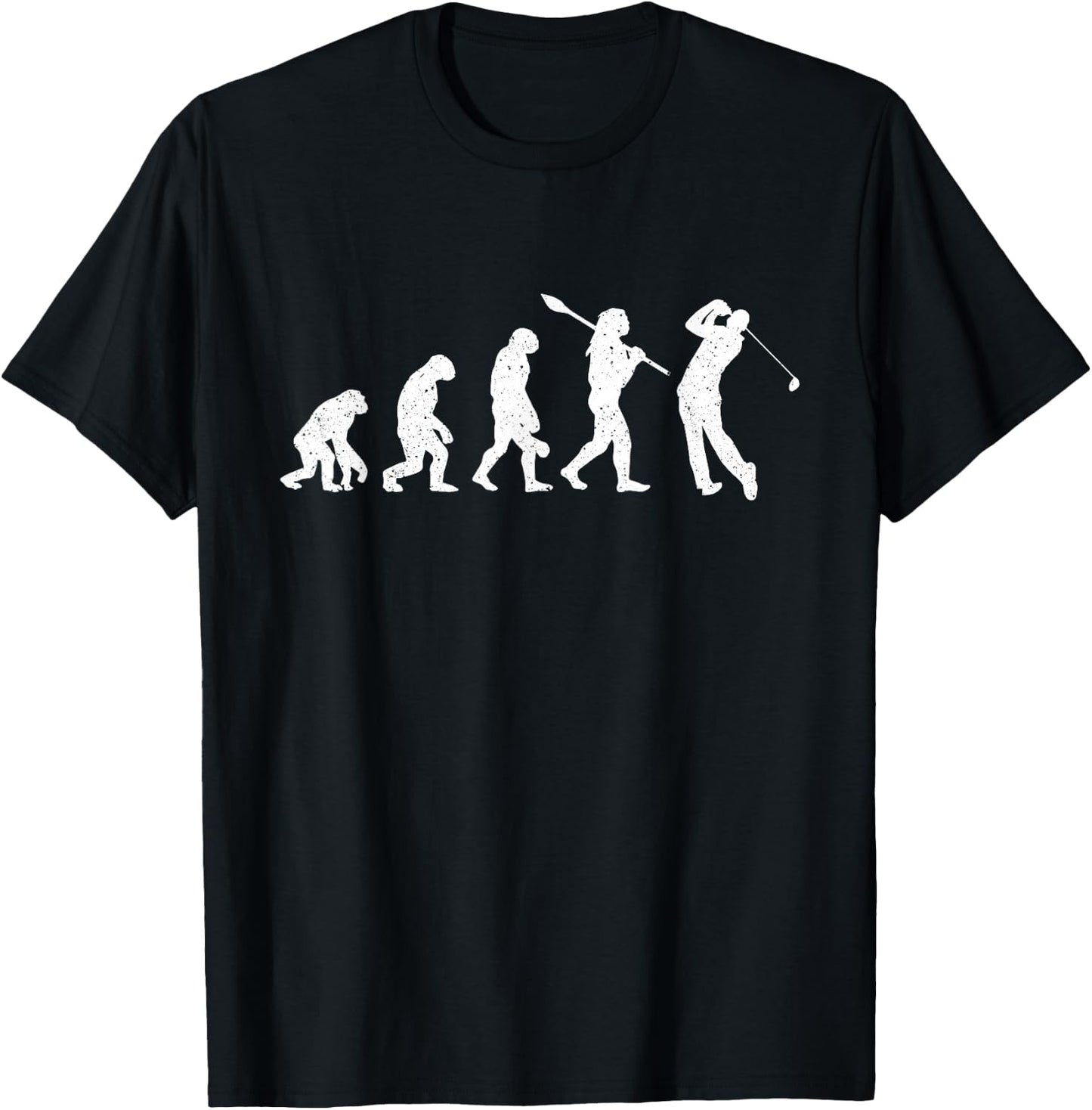 Evolution Of Golfer - Dad Grandpa Golfing Lover Golf Player T-Shirt - T-Shirt | Black