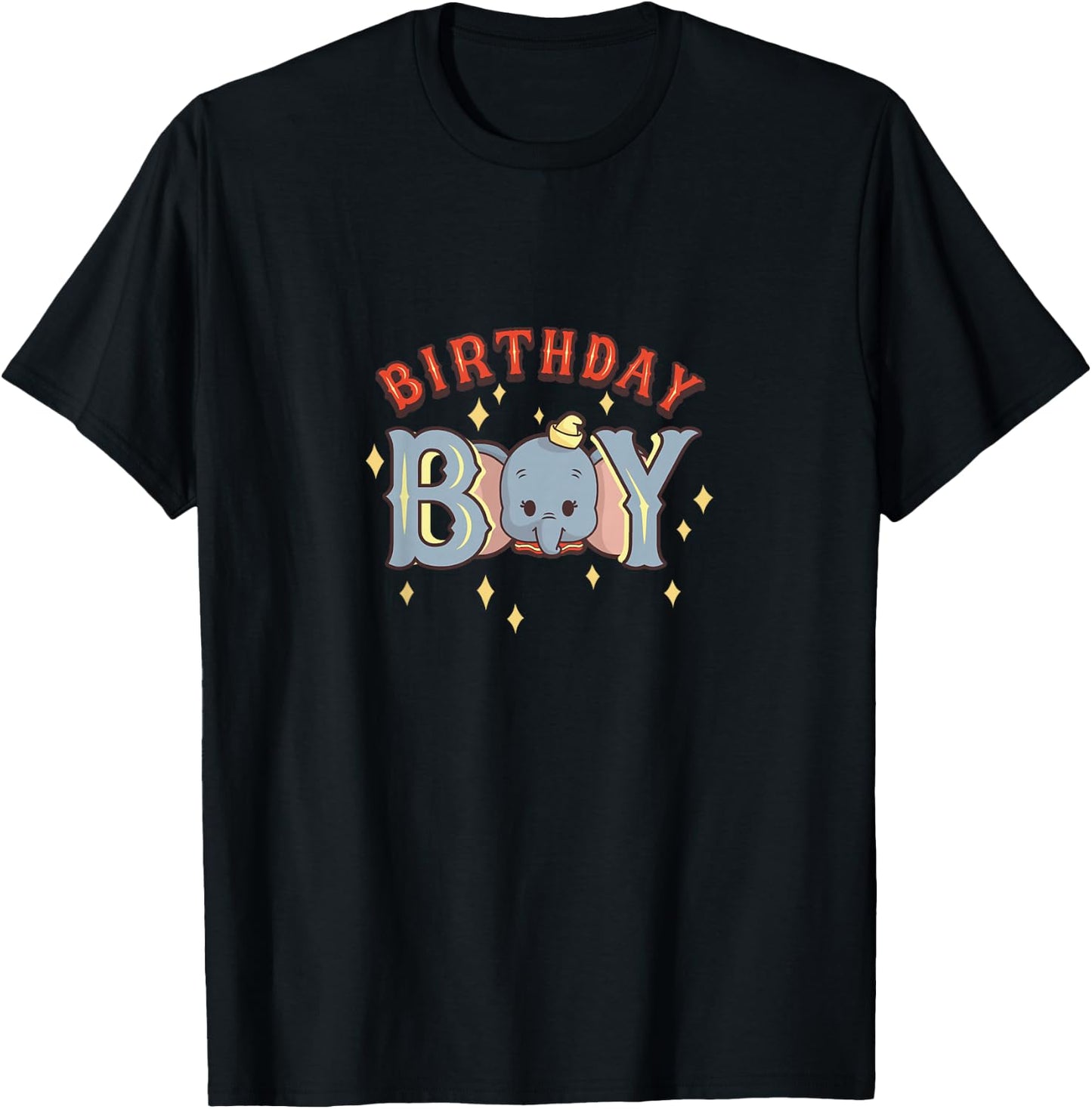 Kids Disney Dumbo Birthday Boy Cute Face Portrait Youth T-Shirt - T-Shirt | Black