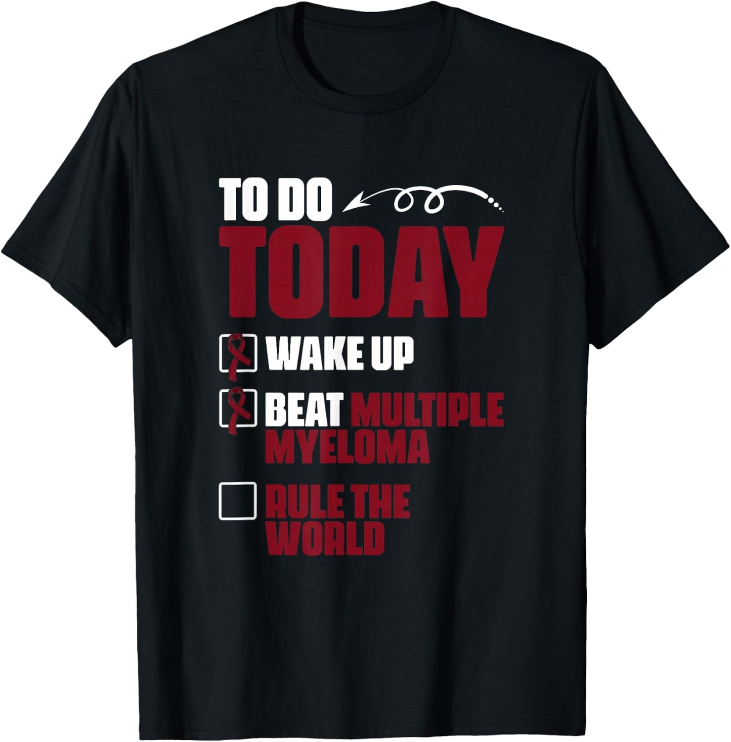 Beat Multiple Myeloma Support Multiple Myeloma Survivor T-Shirt - T-Shirt | Black