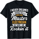 Cool Master Electrician - Electrical Worker Lineman T-Shirt - T-Shirt | Black