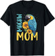 Macaw Mom Shirt Macaw Shirt Mother Mama Blue Yellow Macaw T-Shirt - T-Shirt | Black