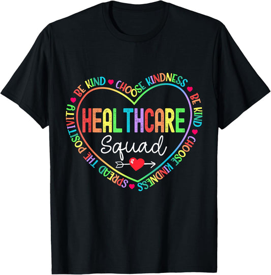 Healthcare Squad Life Health Care Worker Appreciation Week T-Shirt - T-Shirt | Black