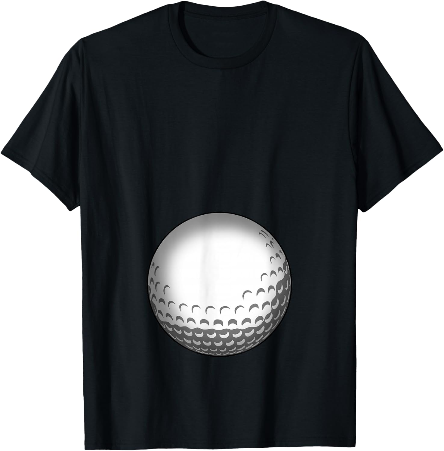 Funny Golf Player Baby Belly Mum T-Shirt - T-Shirt | Black