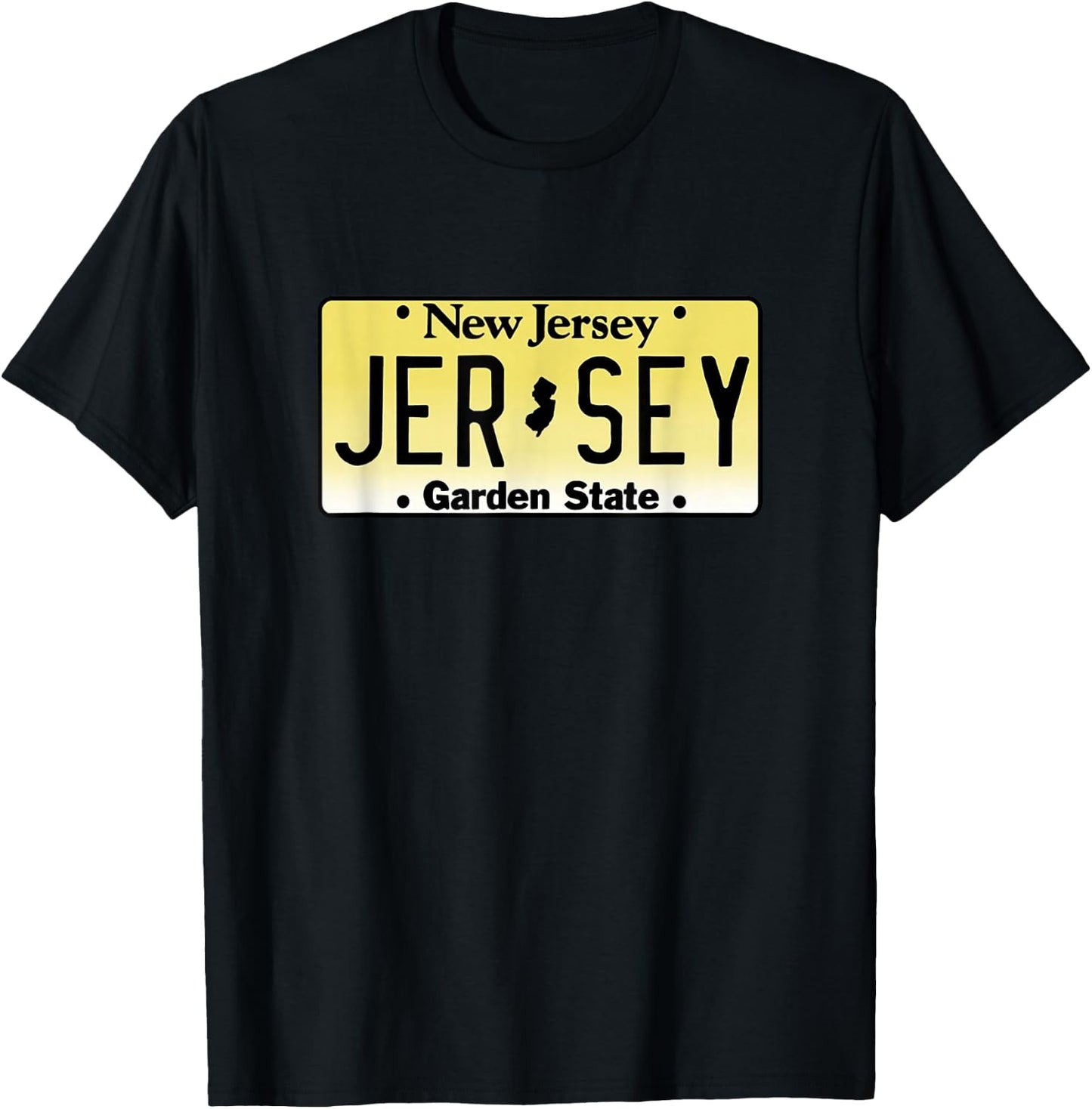New Jersey License Plate - Throwback Design - Classic T-Shirt - T-Shirt | Black