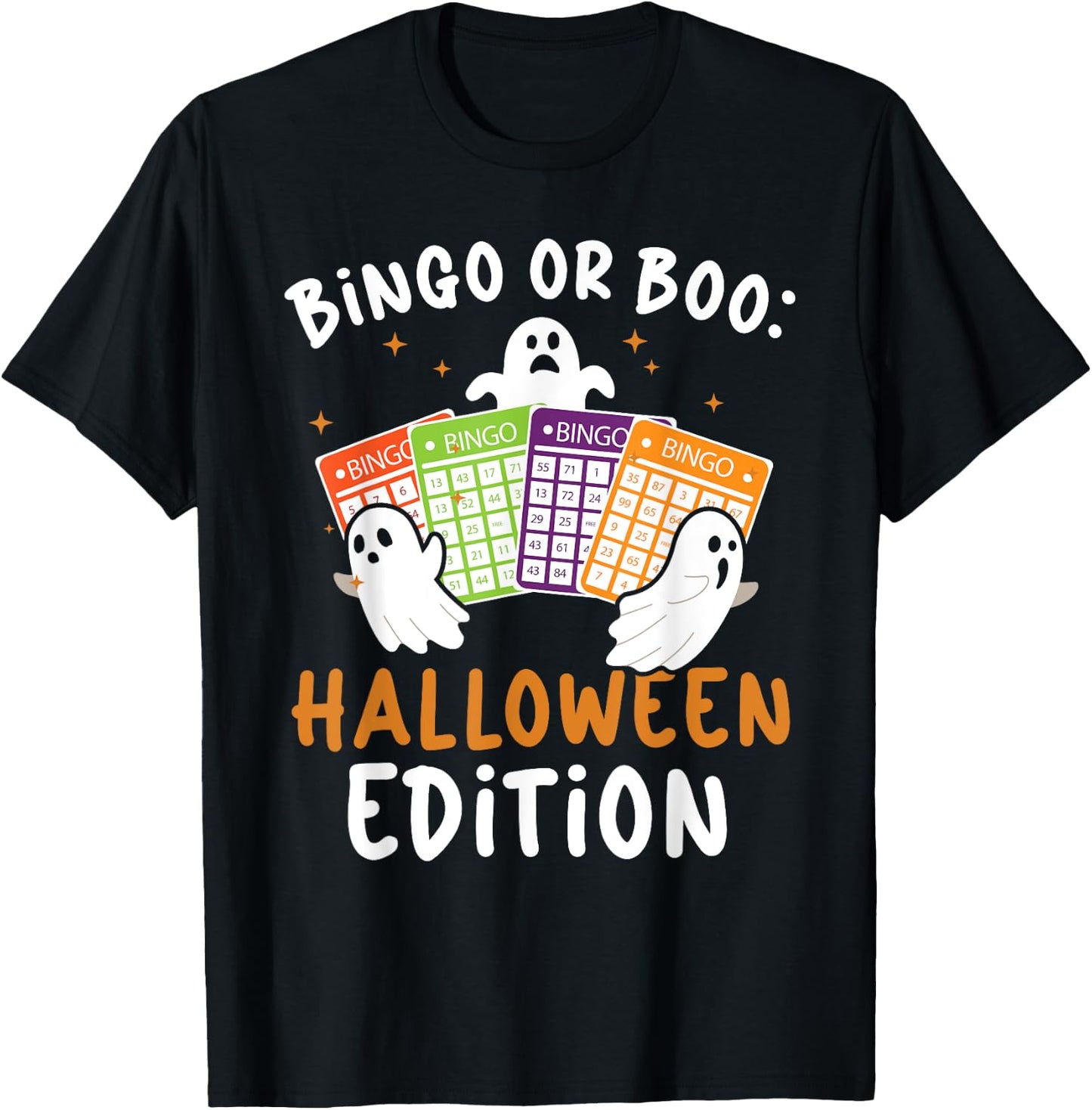 Bingo Halloween Trick Or Treat Bingo Player Bingo Caller T-Shirt - T-Shirt | Black