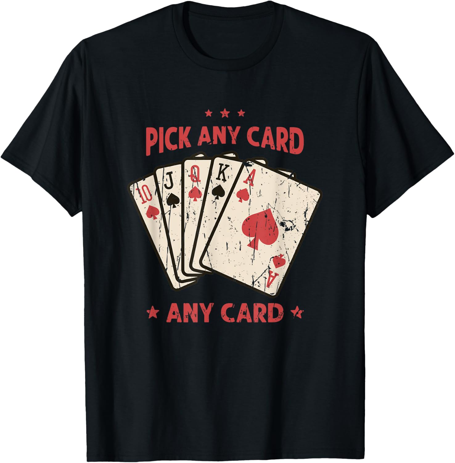 Pick a card Any card - cards T-Shirt - T-Shirt | Black