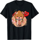 Anime Kawaii Boba Bear Bubble Tea Bear Boba Tea Bear Kuma T-Shirt - T-Shirt | Black