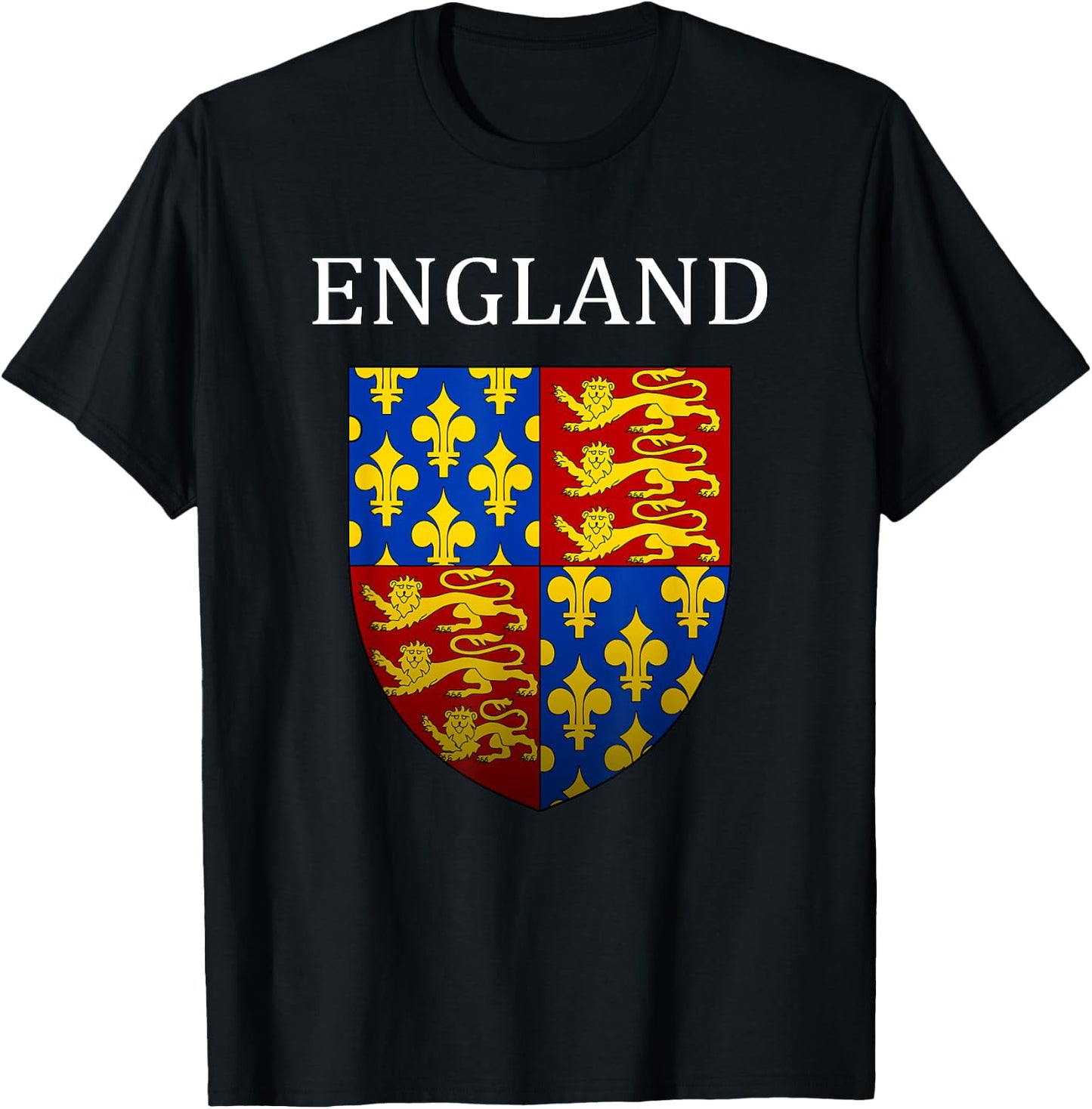 Medieval English Heraldry of England T-Shirt - T-Shirt | Black