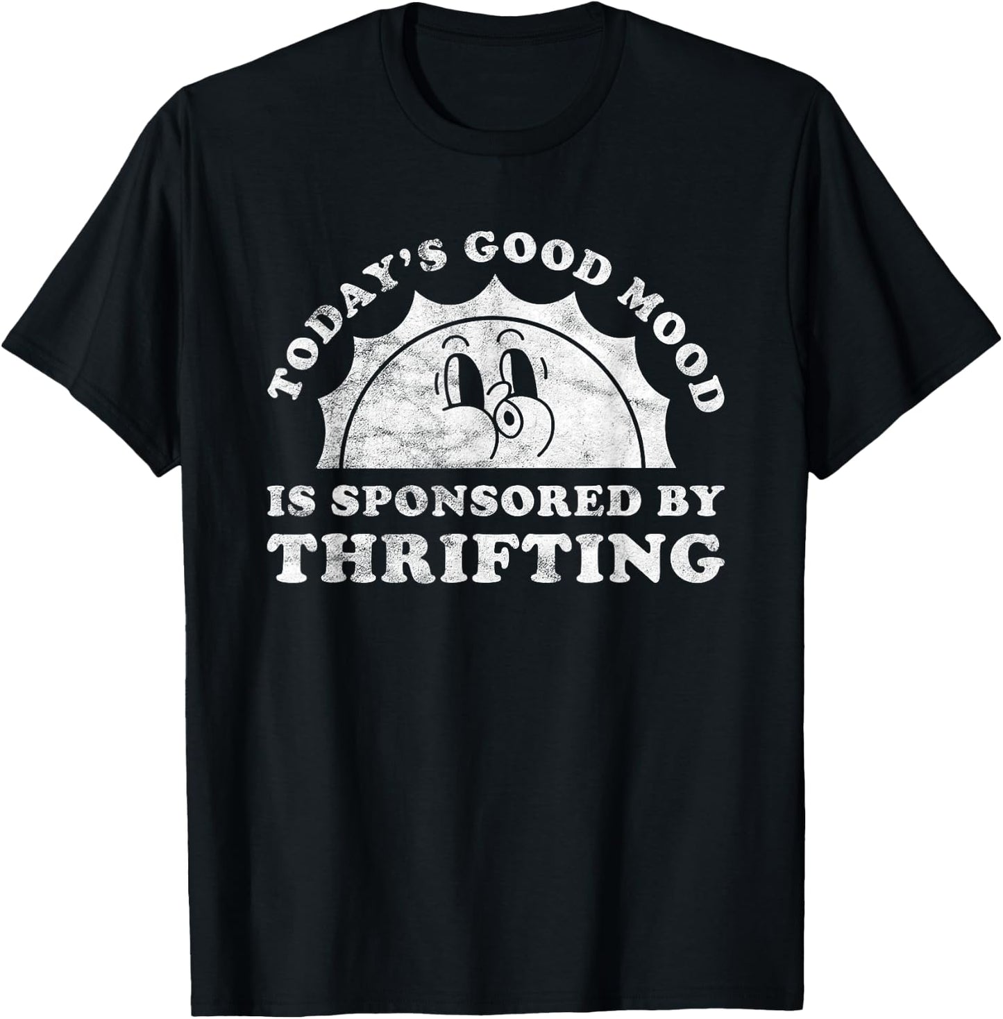Funny Cute Retro Vintage Thrifting T-Shirt - T-Shirt | Black