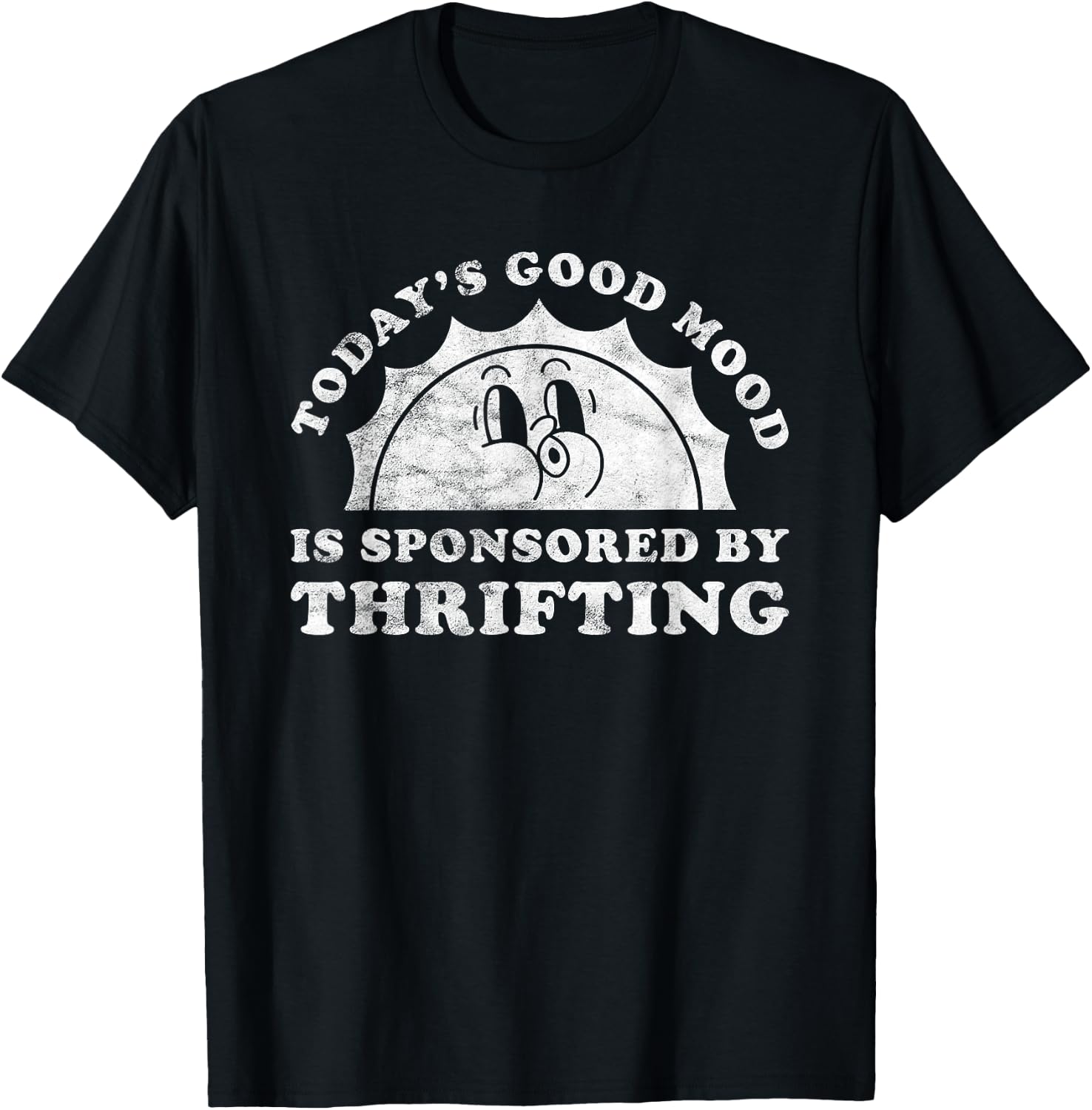 Funny Cute Retro Vintage Thrifting T-Shirt - T-Shirt | Black