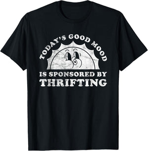 Funny Cute Retro Vintage Thrifting T-Shirt - T-Shirt | Black