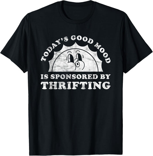 Funny Cute Retro Vintage Thrifting T-Shirt - T-Shirt | Black
