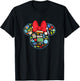 Disney Minnie Mouse Back to School Supplies Face Outline T-Shirt - T-Shirt | Black