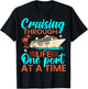 Cruising Through Life One Port at a Time - Cruiser Cruise T-Shirt - T-Shirt | Black