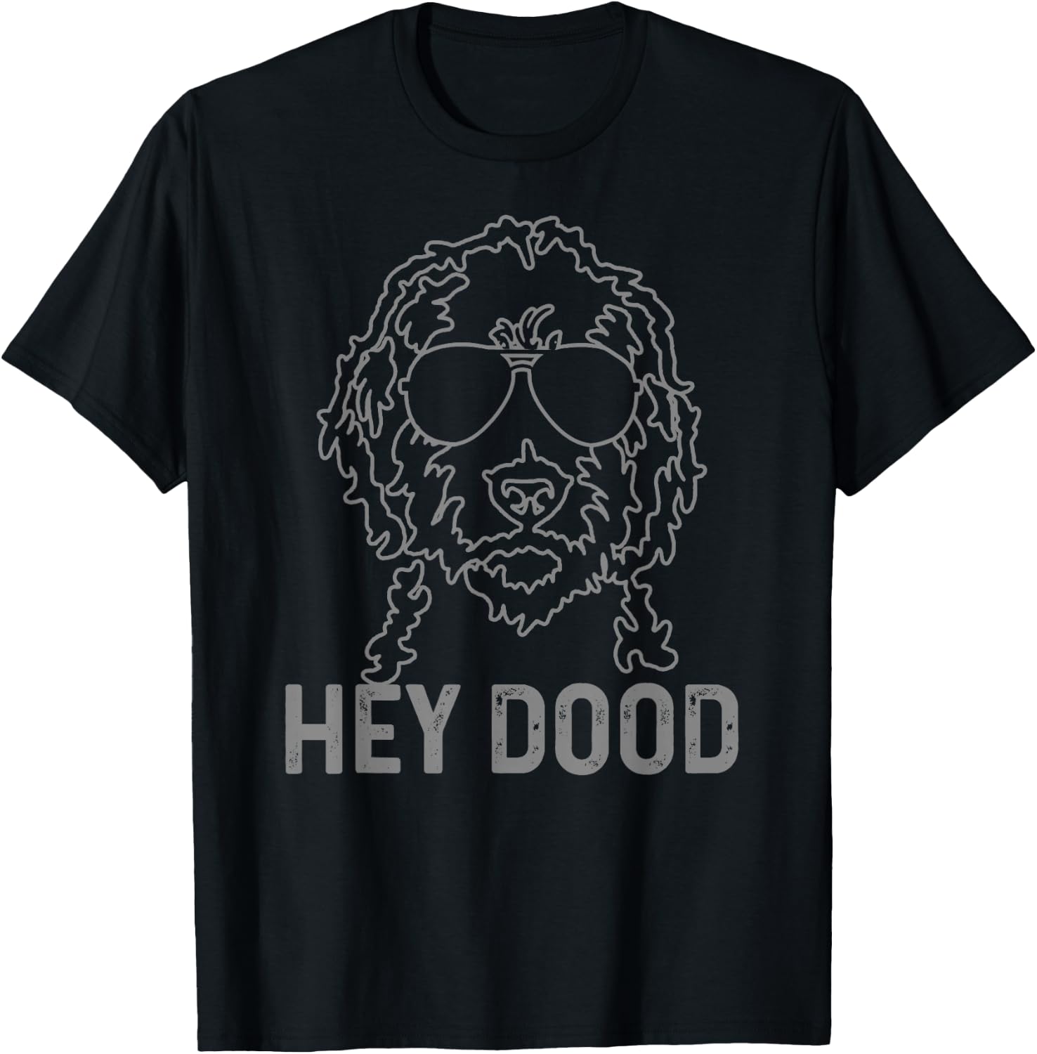Goldendoodle Hey Dood Funny Labradoodle Doodle Dog T-Shirt - T-Shirt | Black