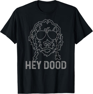 Goldendoodle Hey Dood Funny Labradoodle Doodle Dog T-Shirt - T-Shirt | Black