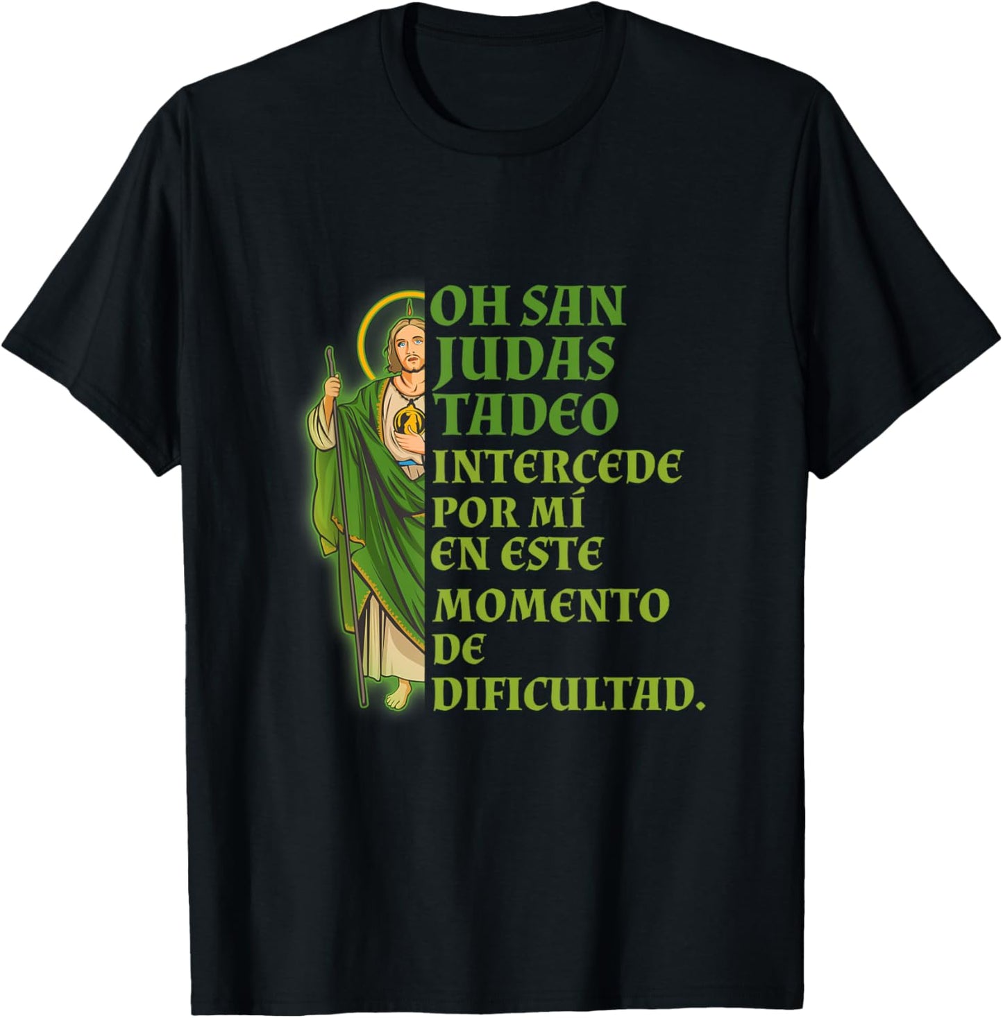 San Judas Tadeo Intercede Por Mí T-Shirt - T-Shirt | Black
