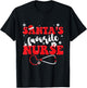 Santa's Favorite Nurse Christmas T-Shirt - T-Shirt | Black