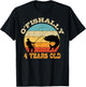 O'Fishally 4 Years Old Fishing Birthday Theme Party 4th T-Shirt - T-Shirt | Black