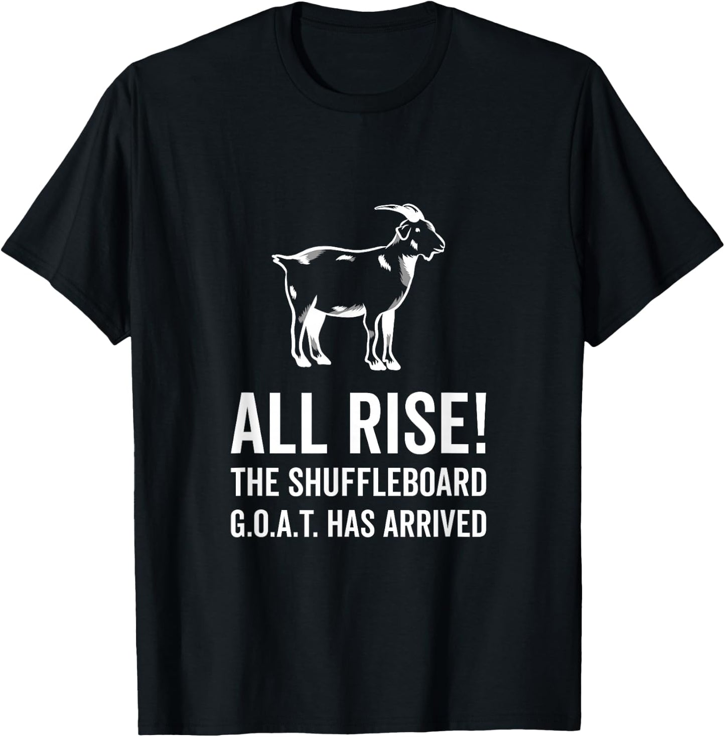 GOAT Shuffleboard Champion T-Shirt - T-Shirt | Black