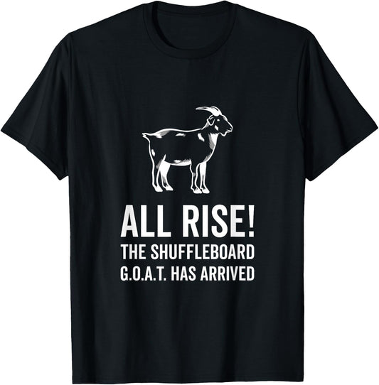 GOAT Shuffleboard Champion T-Shirt - T-Shirt | Black