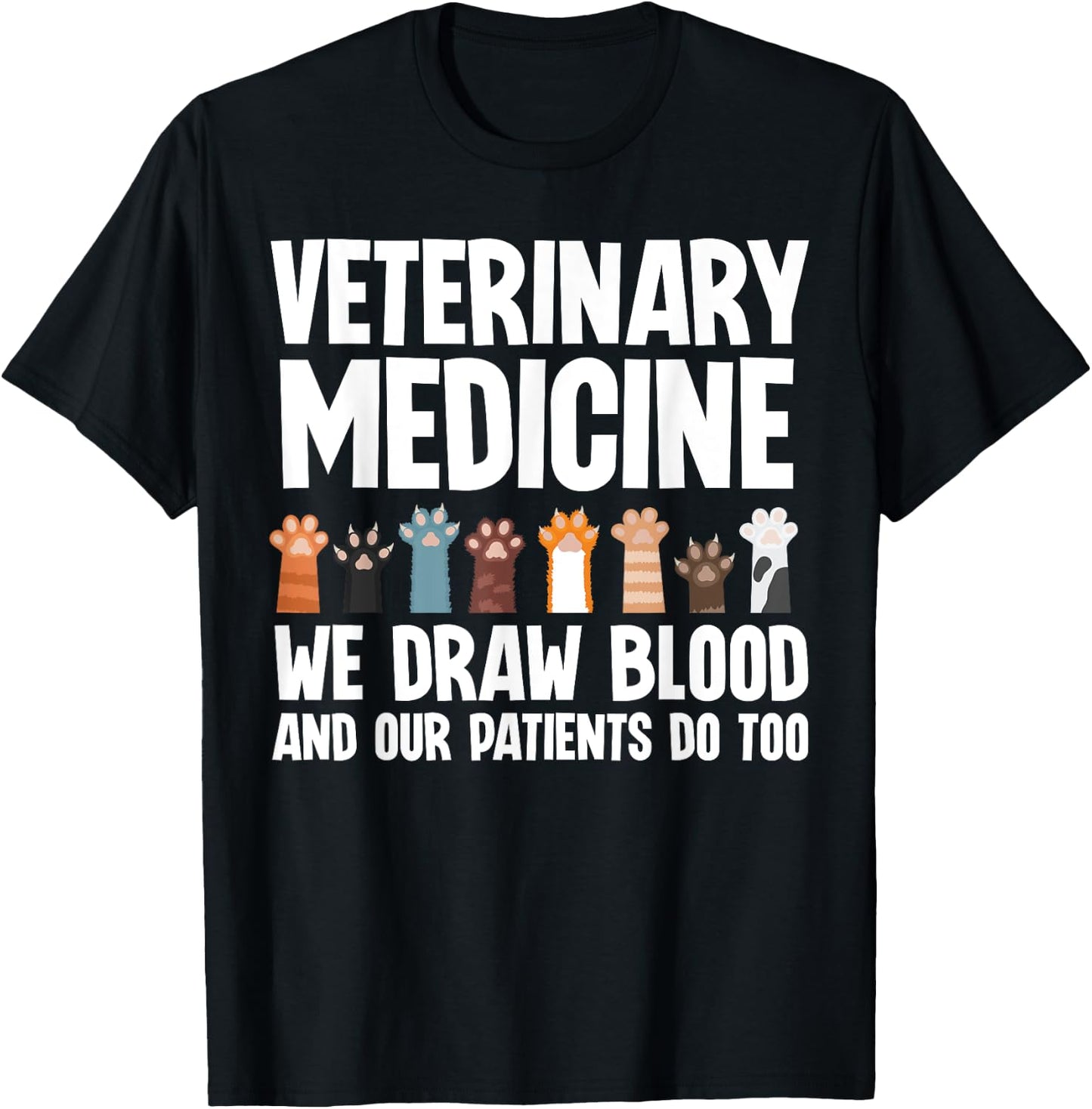 Veterinary Medicine Art Women Veterinarian Vet Med T-Shirt - T-Shirt | Black