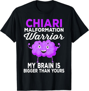My Brain Is Bigger Than Yours Chiari Malformation Awareness T-Shirt - T-Shirt | Black