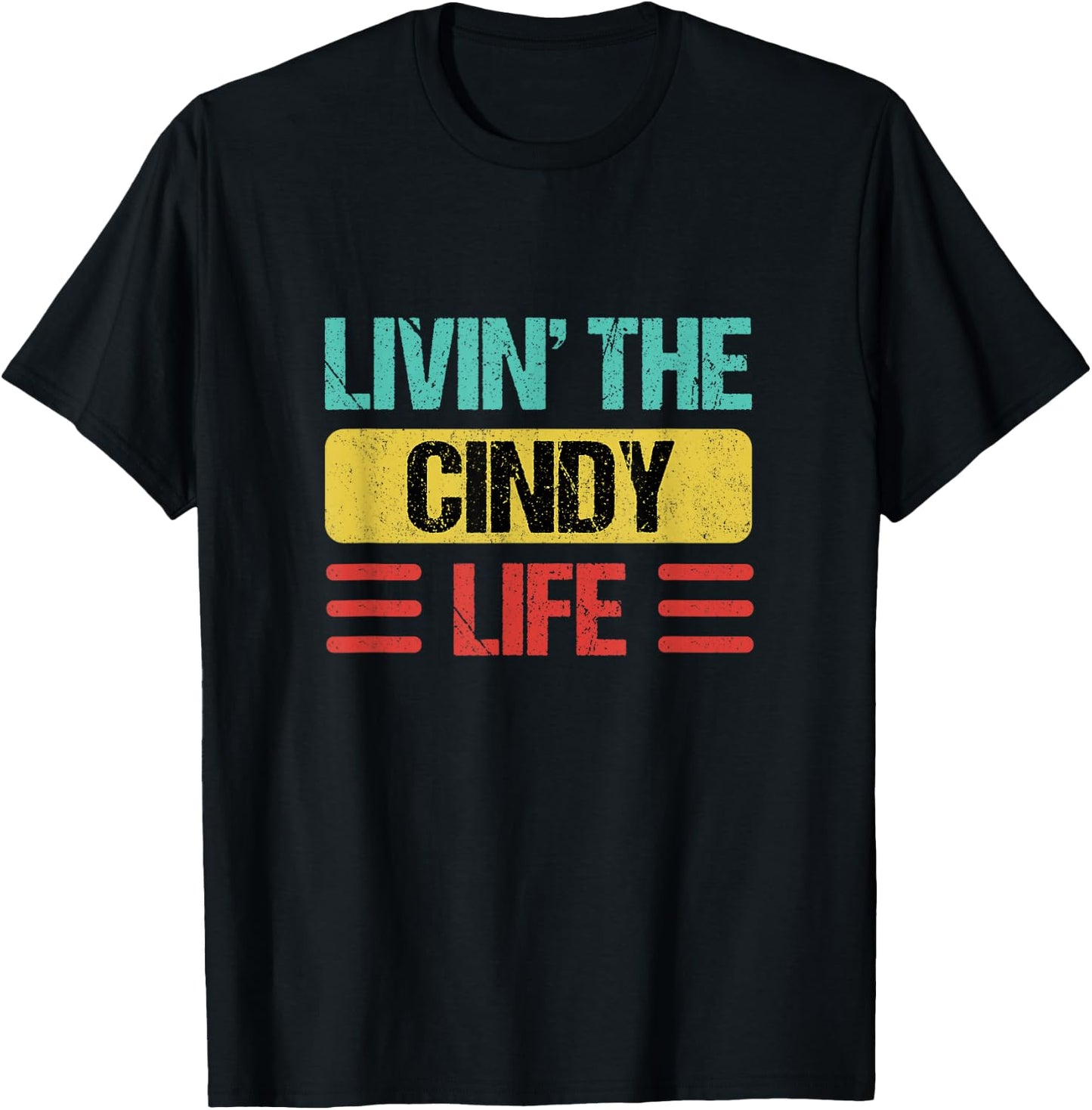 Cindy Name T-Shirt - T-Shirt | Black