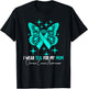 I Wear Teal For My Mom Ovarian Cancer Awareness T-Shirt - T-Shirt | Black