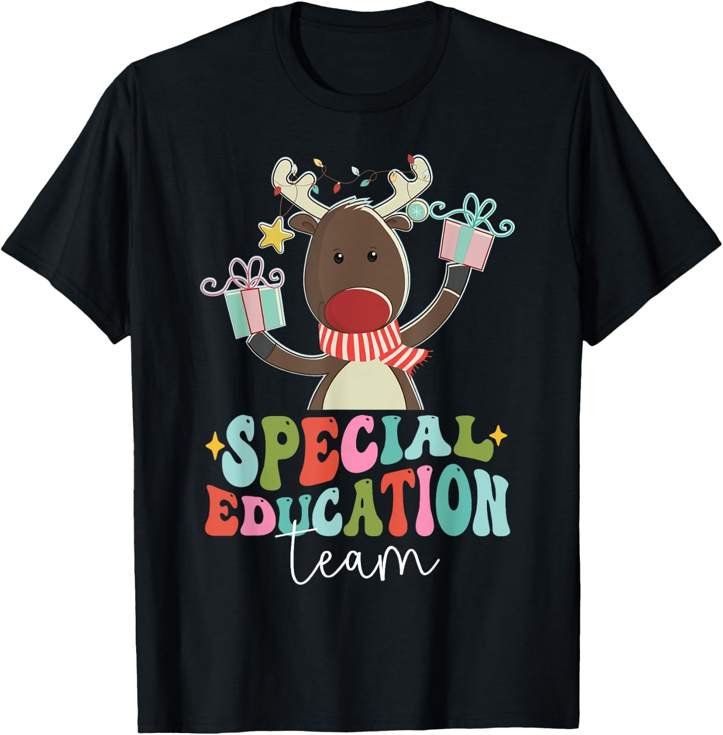 SPED Squad Special Education Teacher Autism Christmas Women T-Shirt - T-Shirt | Black