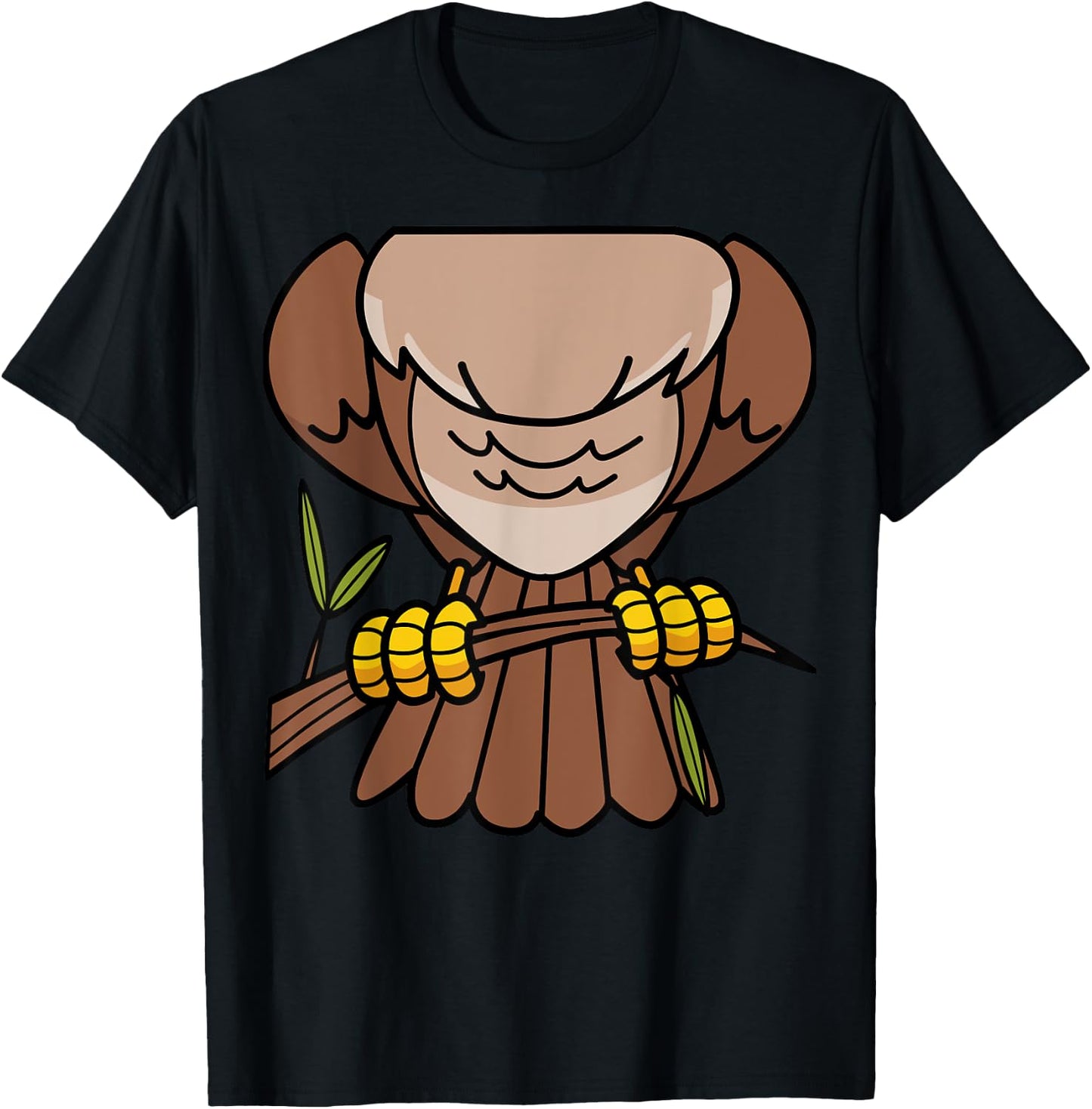 Funny Headless Owl Halloween Night Bird Costume Easy Outfit T-Shirt - T-Shirt | Black