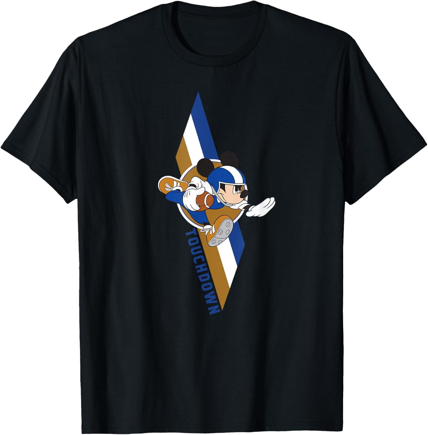 Disney Mickey Mouse Football Touchdown Sports T-Shirt - T-Shirt | Black