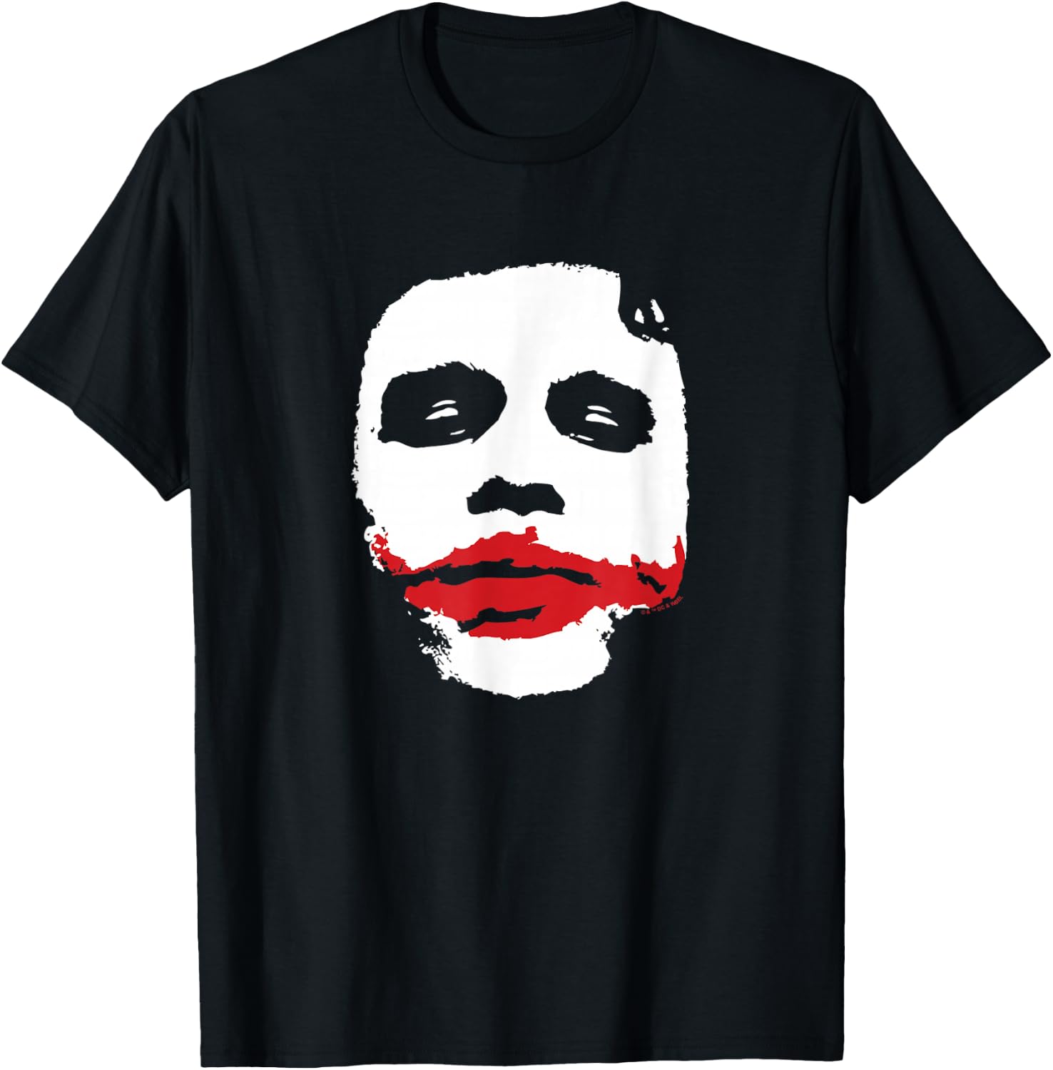 The Dark Knight Heath Ledger The Joker Face Paint Mask T-Shirt - T-Shirt | Black