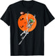 Football Skeleton Halloween Football Player T-Shirt - T-Shirt | Black