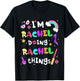 Kids I'm Rachel Doing Rachel Things Cute Girls Personalized Name T-Shirt - T-Shirt | Black
