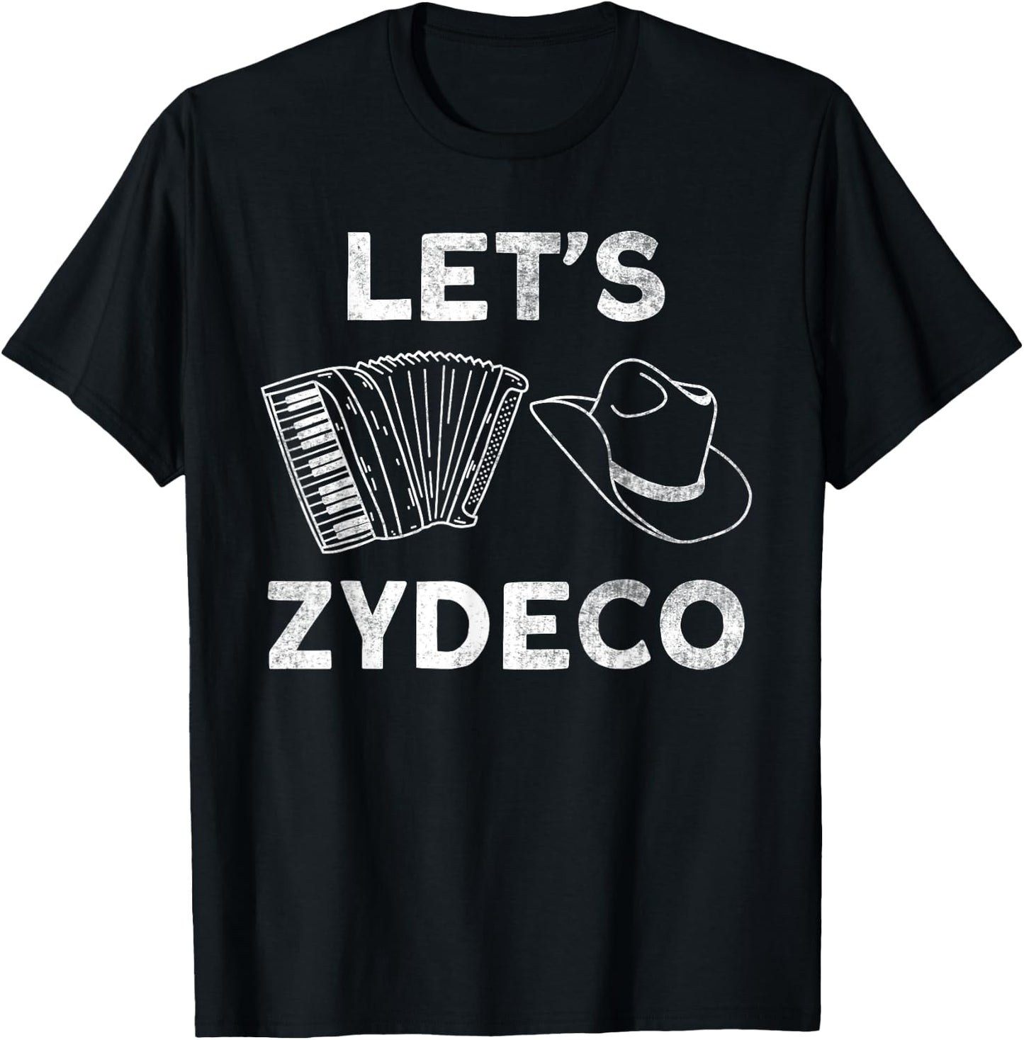Let's Zydeco T-Shirt - T-Shirt | Black