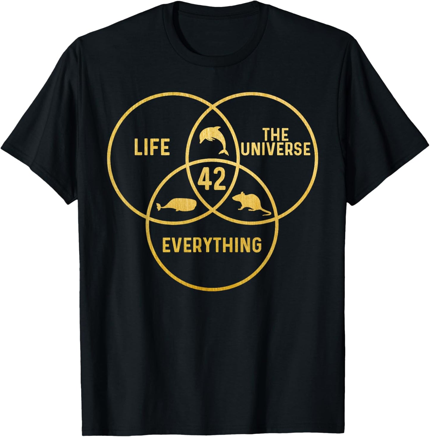 42 Answer To Life The Universe And Everything Number 42 T-Shirt - T-Shirt | Black