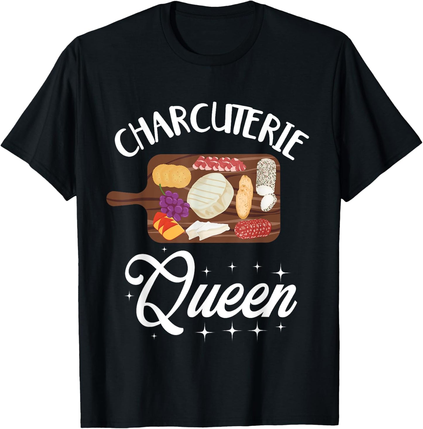 Charcuterie Queen Shirt Charcuterie Board Lover T-Shirt - T-Shirt | Black