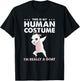 This Is My Human Costume Goat Halloween T-Shirt - T-Shirt | Black