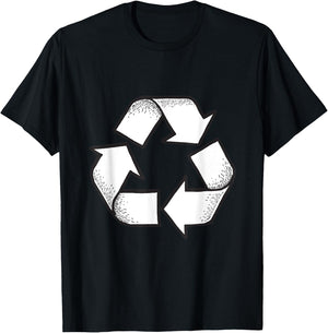 Vintage Recycle Logo Earth Day Nature Planet Conservation T-Shirt - T-Shirt | Black
