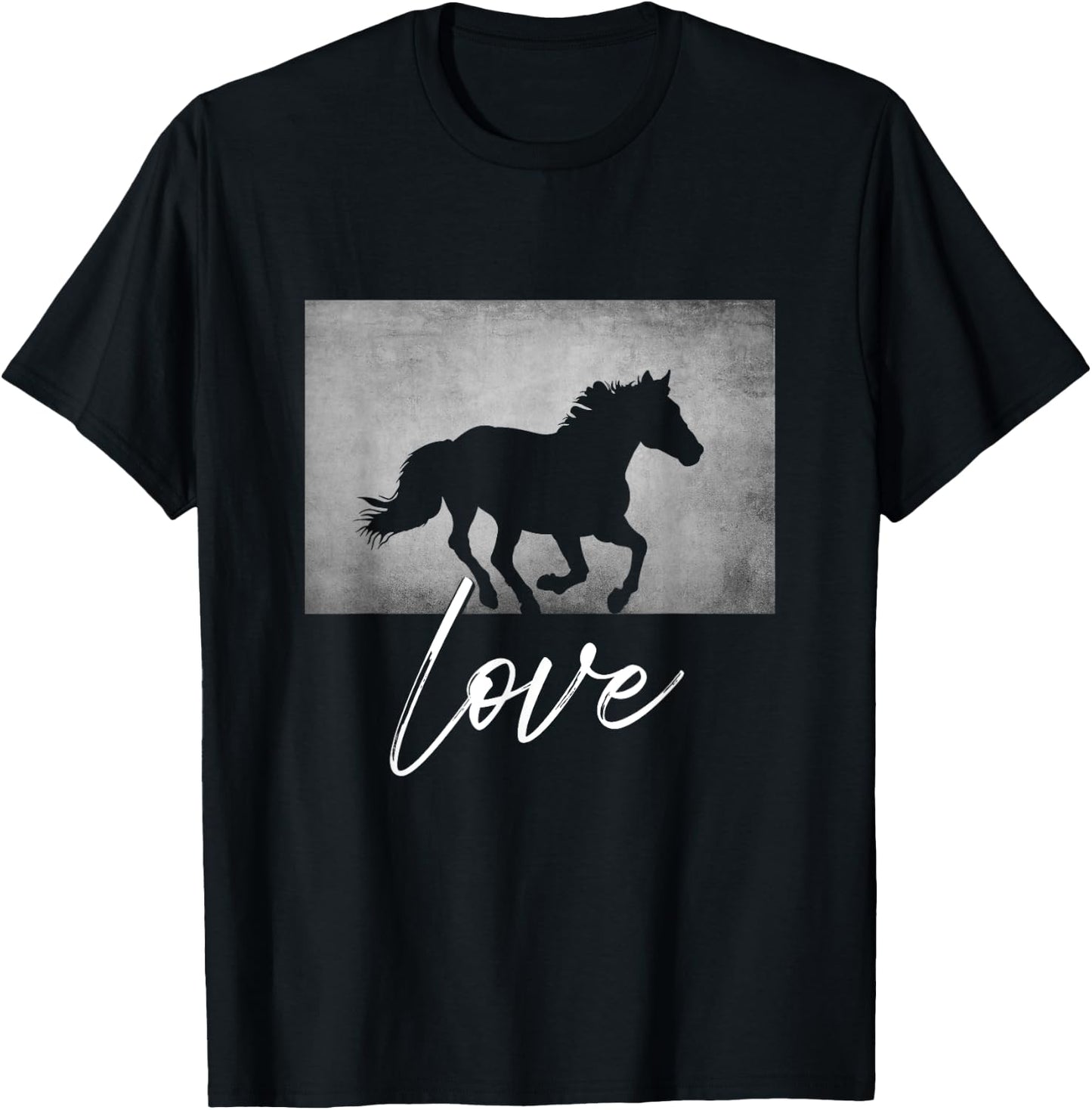 Horse Riding Apparel - Horse T-Shirt - T-Shirt | Black