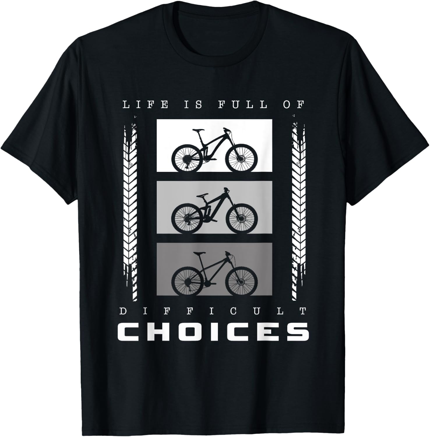 MTB Mountain Bike Apparel - MTB Mountain Bike T-Shirt - T-Shirt | Black
