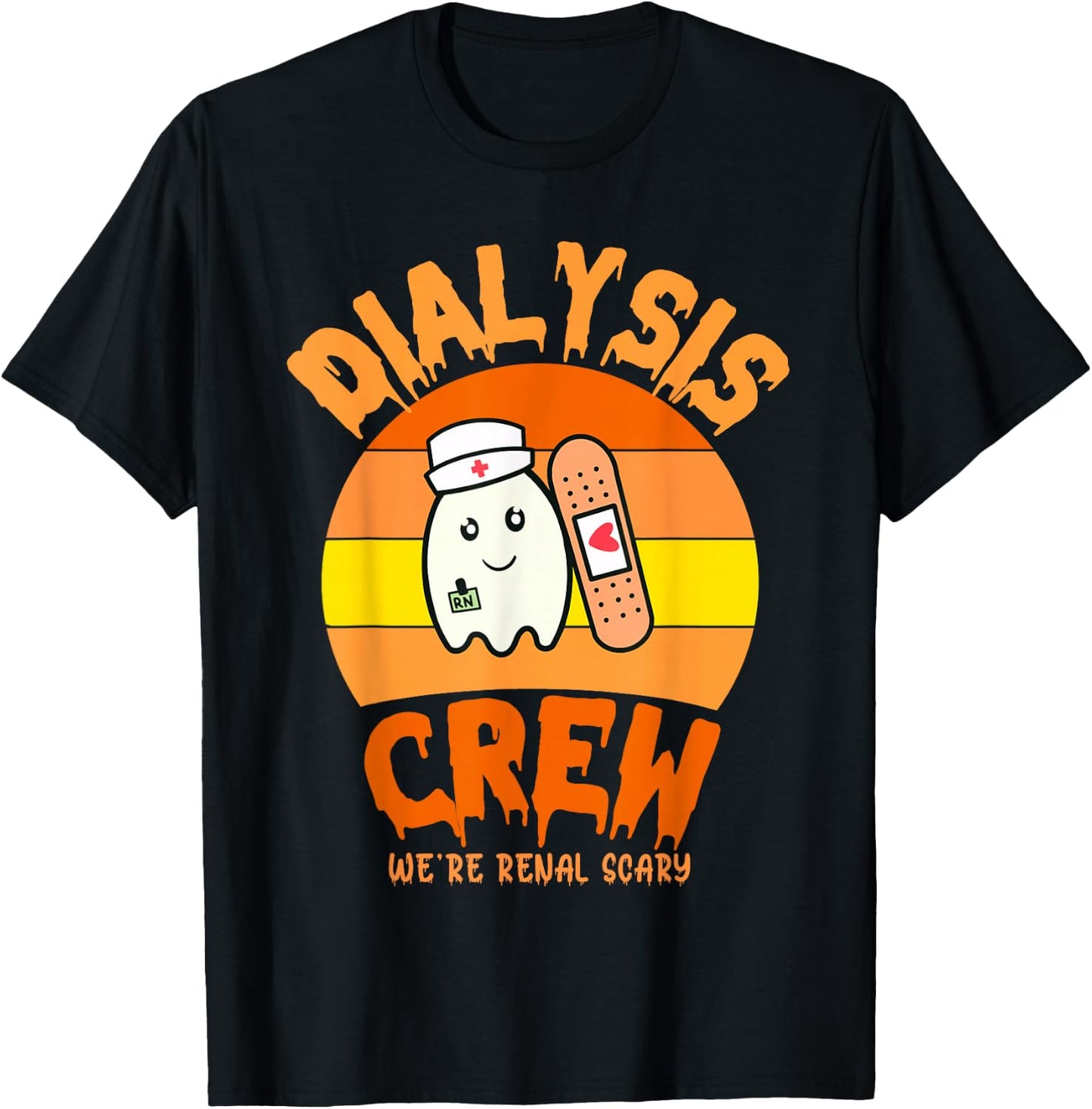 Halloween Dialysis Technician Nurse Crew We're Renal Scary T-Shirt - T-Shirt | Black