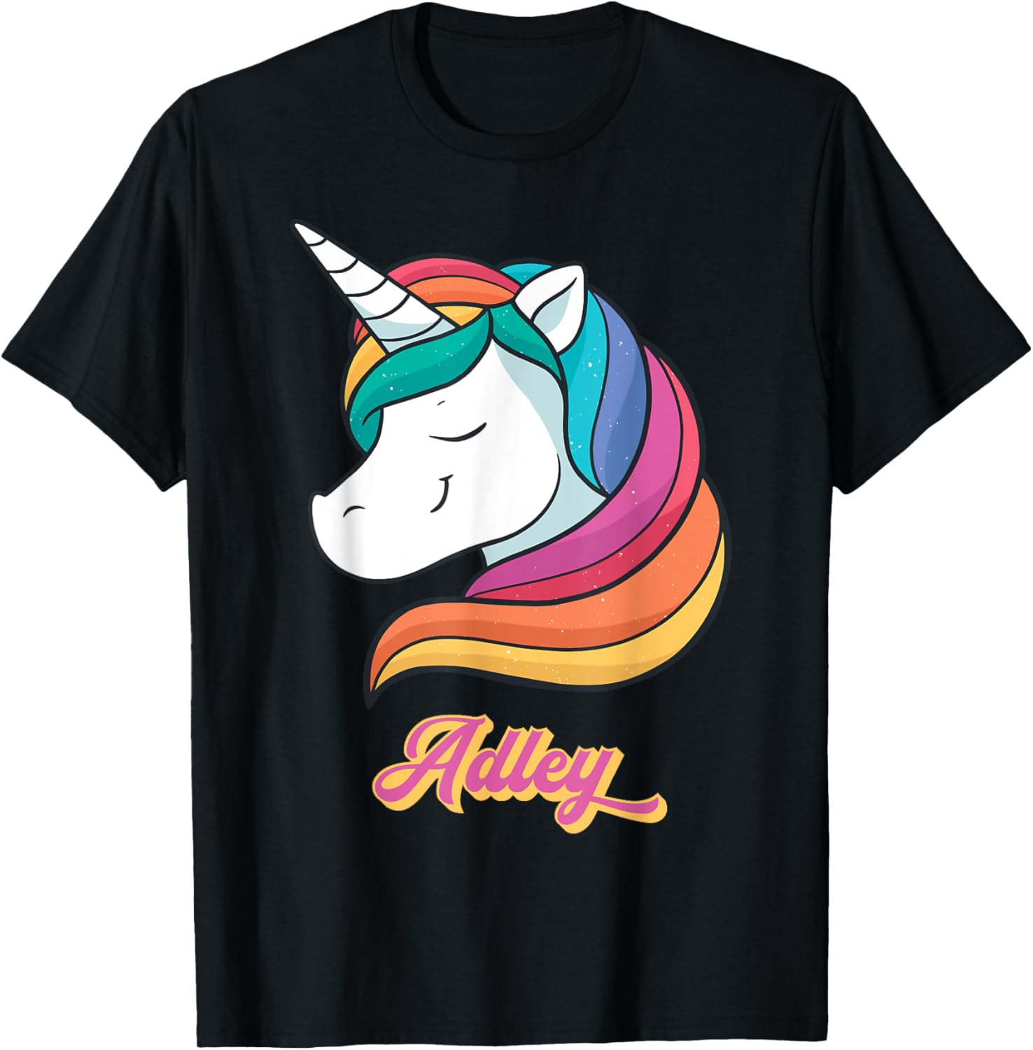Adley Merch Unicorn Design T-Shirt - T-Shirt | Black