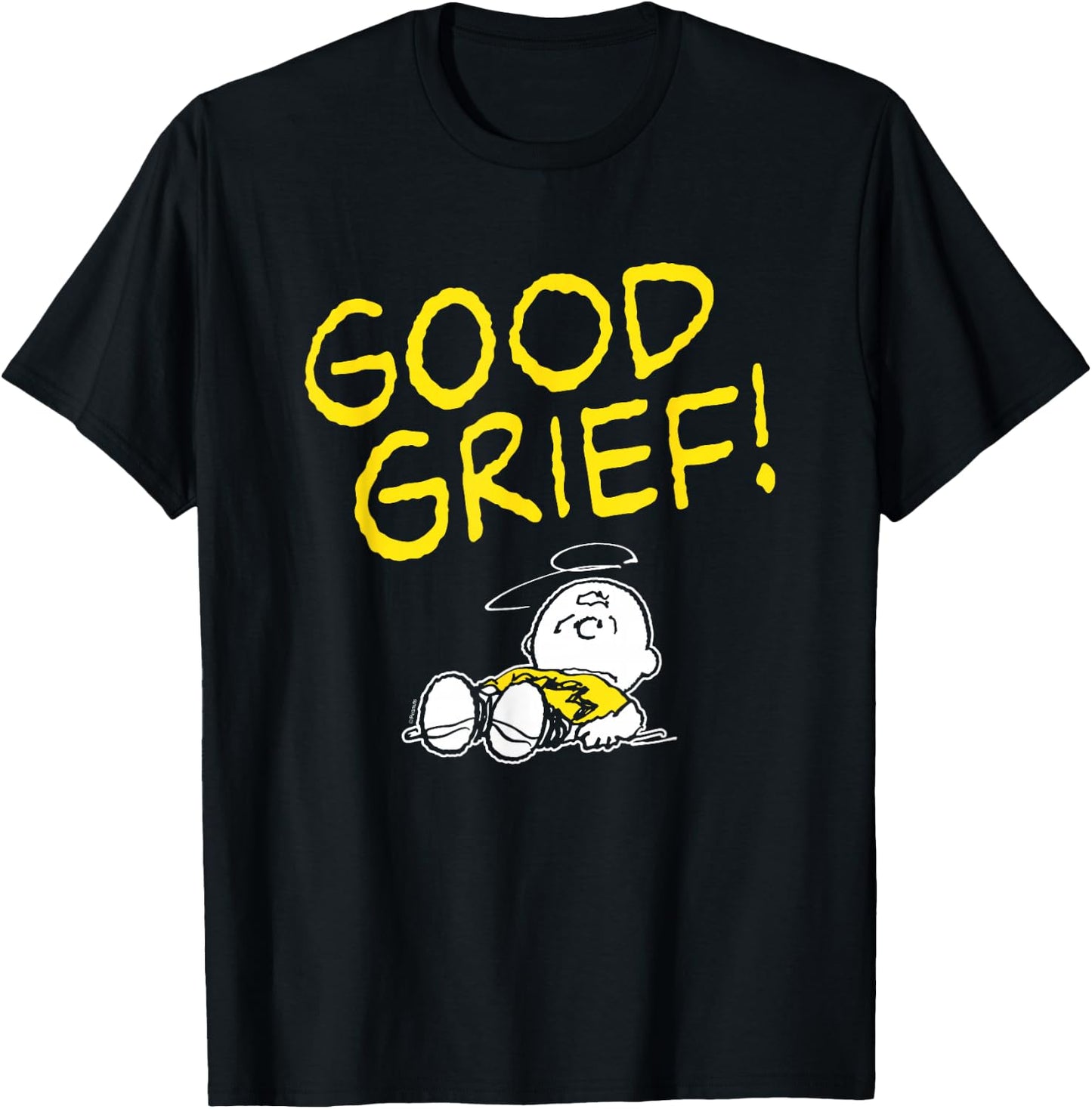 Peanuts - Charlie Brown Good Grief T-Shirt - T-Shirt | Black