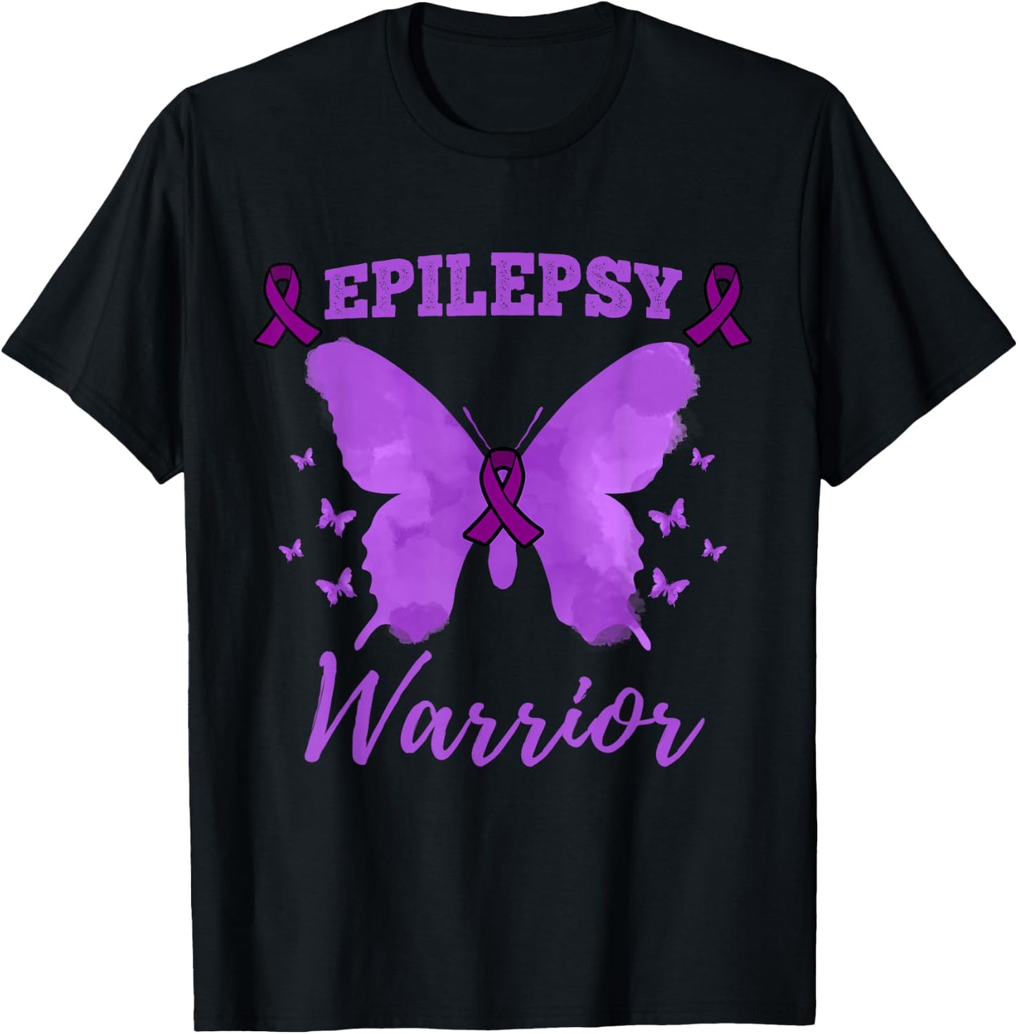 Epilepsy Warrior Epilepsy Awareness T-Shirt - T-Shirt | Black