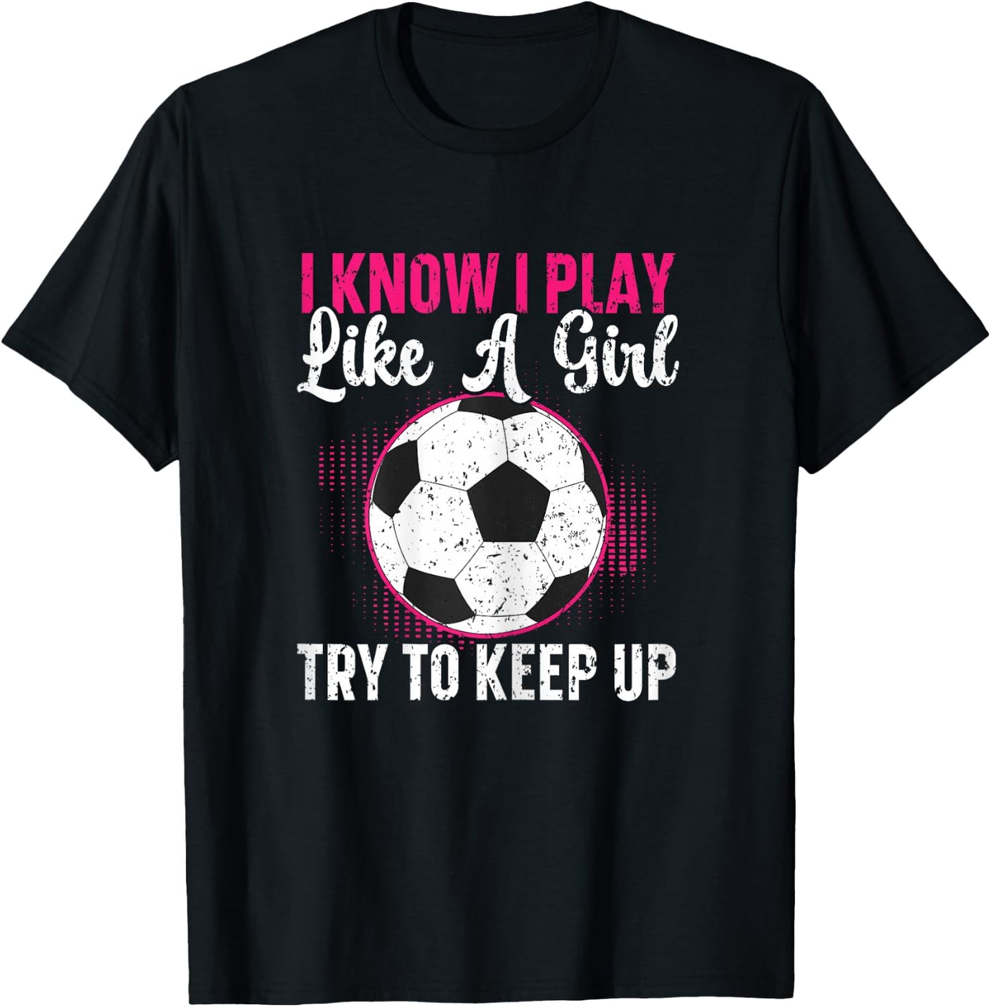 Soccer Girl Soccer Player T-Shirt - T-Shirt | Black