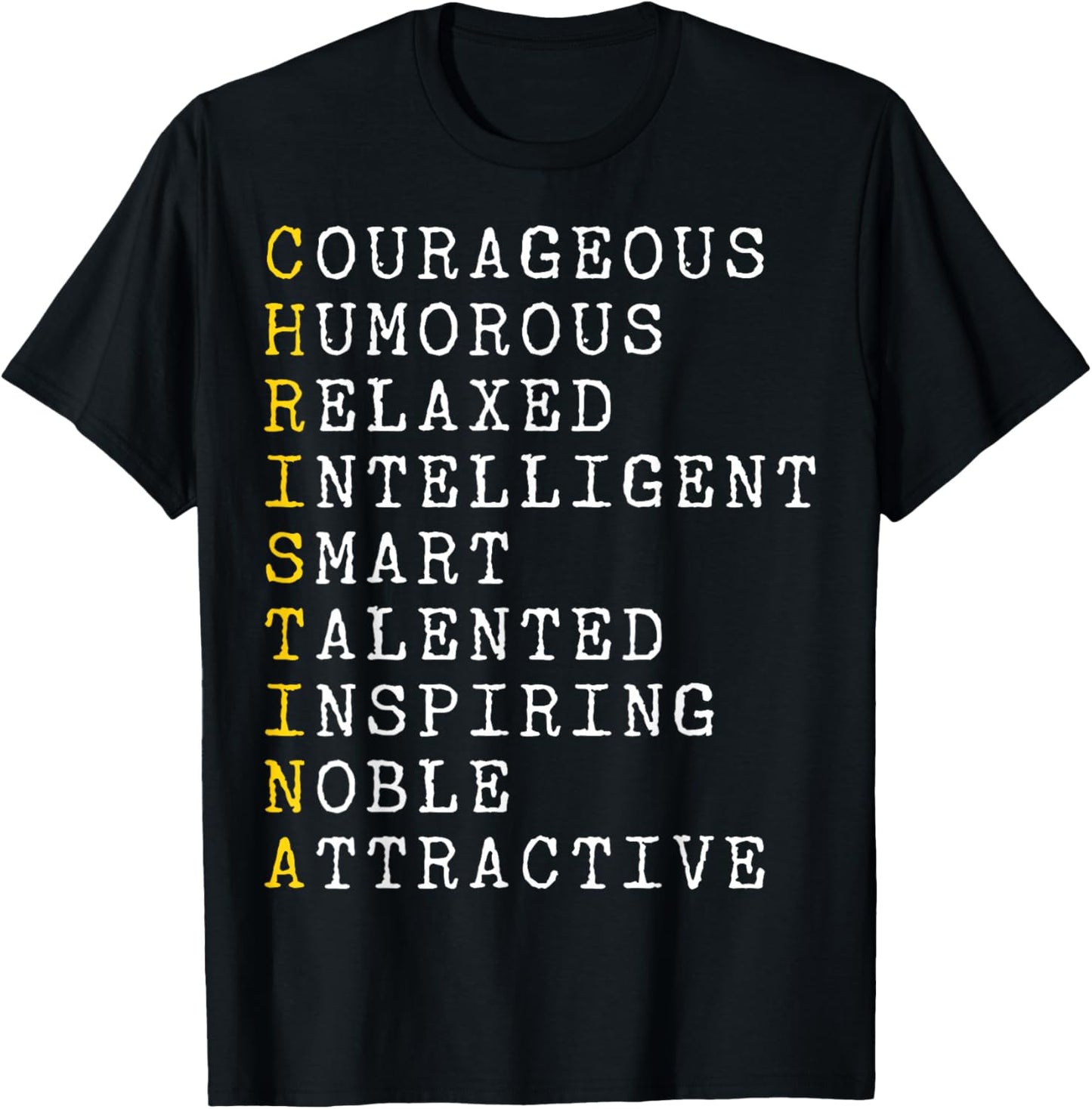 Christina Personalized, Christina Name, Girl Woman Christina T-Shirt - T-Shirt | Black