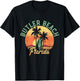 Butler Beach Florida Retro Surfer Vintage Beach T-Shirt - T-Shirt | Black