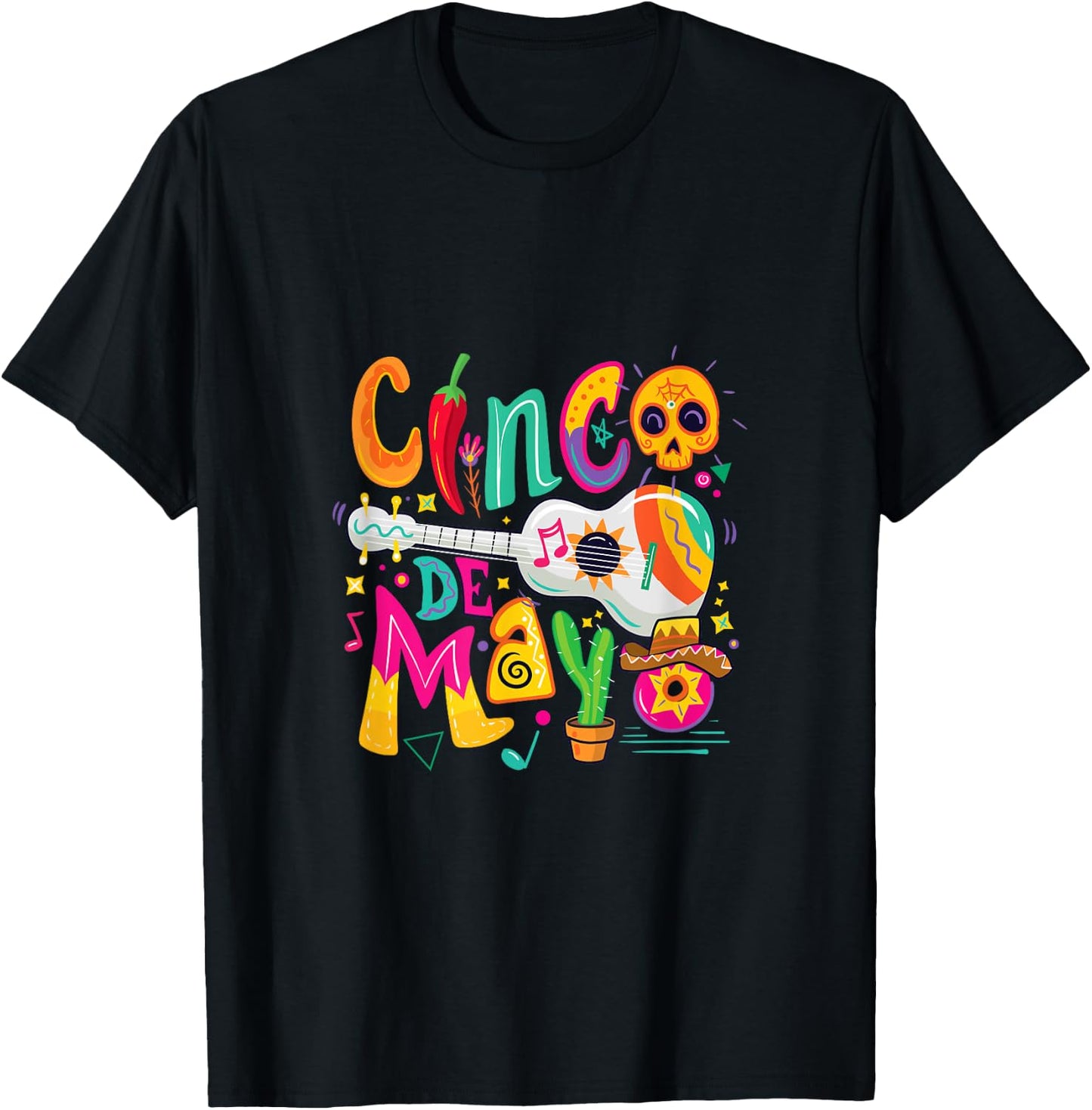 Cinco De Mayo Mexican Fiesta 5 De Mayo T-Shirt - T-Shirt | Black
